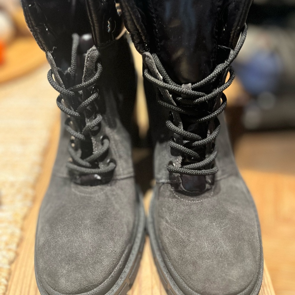 Marc Fisher Black Combat Boots